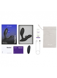 Черный анальный вибратор We-Vibe Vector+ - We-vibe - в Волгодонске купить с доставкой