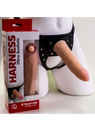 Страпон Харнесс из трусиков и насадки-фаллоса - 17,5 см. - LOVETOY (А-Полимер) - купить с доставкой в Волгодонске