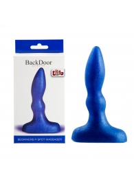 Синий анальный стимулятор Beginners p-spot massager - 11 см. - Lola Games - в Волгодонске купить с доставкой