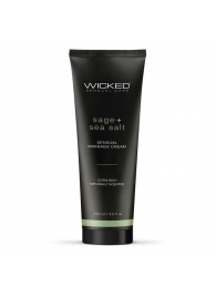 Массажный легкий крем WICKED Sage plus Sea Salt - 120 мл. - Wicked - купить с доставкой в Волгодонске