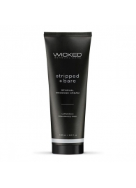 Массажный легкий крем WICKED Stripped plus Bare - 120 мл. - Wicked - купить с доставкой в Волгодонске