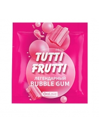 Пробник гель-смазки Tutti-frutti со вкусом бабл-гам - 4 гр. - Биоритм - купить с доставкой в Волгодонске