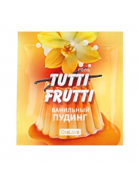 Пробник гель-смазки Tutti-frutti со вкусом ванильного пудинга - 4 гр. - Биоритм - купить с доставкой в Волгодонске
