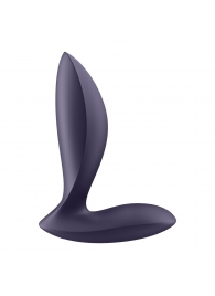 Фиолетовый анальный вибростимулятор Power Plug - Satisfyer - в Волгодонске купить с доставкой