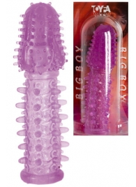 Фиолетовая насадка, удлиняющая половой член - 13,5 см. - Toyfa Basic - в Волгодонске купить с доставкой