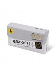 Презервативы Sagami Original 0.02 L-size увеличенного размера - 5 шт. - Sagami - купить с доставкой в Волгодонске