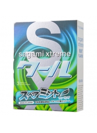 Презервативы Sagami Xtreme Mint с ароматом мяты - 3 шт. - Sagami - купить с доставкой в Волгодонске
