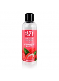 Массажное масло Sexy Sweet Nectar Lychee с феромонами и ароматом личи - 75 мл. - Биоритм - купить с доставкой в Волгодонске