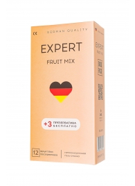 Ароматизированные презервативы EXPERT Fruit Mix - 12 шт.(+3 в подарок) - Expert - купить с доставкой в Волгодонске