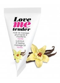 Съедобное согревающее массажное масло Love Me Tender Vanilla с ароматом ванили - 10 мл. - Love to Love - купить с доставкой в Волгодонске