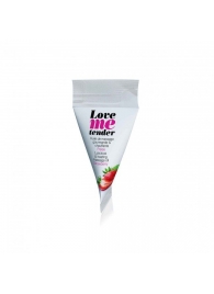 Съедобное согревающее массажное масло Love Me Tender Strawberry с ароматом клубники - 10 мл. - Love to Love - купить с доставкой в Волгодонске