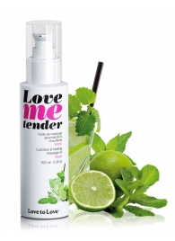 Съедобное согревающее массажное масло Love Me Tender Mojito с ароматом мохито - 100 мл. - Love to Love - купить с доставкой в Волгодонске