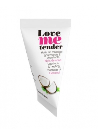 Съедобное согревающее массажное масло Love Me Tender Cocos с ароматом кокоса - 10 мл. - Love to Love - купить с доставкой в Волгодонске
