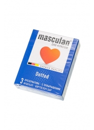 Презервативы с пупырышками Masculan Dotted - 3 шт. - Masculan - купить с доставкой в Волгодонске