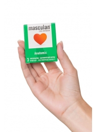 Презервативы анатомической формы Masculan Anatomic - 3 шт. - Masculan - купить с доставкой в Волгодонске