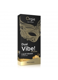 Съедобный гель Dual Vibe Pina Colada с эффектом вибрации и вкусом коктейля пина колада - 15 мл. - ORGIE - купить с доставкой в Волгодонске
