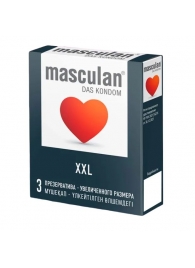 Презервативы увеличенного размера Masculan XXL - 3 шт. - Masculan - купить с доставкой в Волгодонске