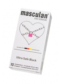 Ультрапрочные презервативы Masculan Ultra Safe Black - 10 шт. - Masculan - купить с доставкой в Волгодонске