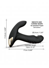 Черный вибромассажер простаты Multi P-Joy с 3 моторами - Dorcel - в Волгодонске купить с доставкой