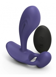 Темно-синий вибромассажер Witty P G Vibrator with Remote Control - Love to Love - в Волгодонске купить с доставкой
