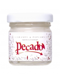 Массажная свеча Caramel   Popcorn - 35 мл. - Pecado - купить с доставкой в Волгодонске