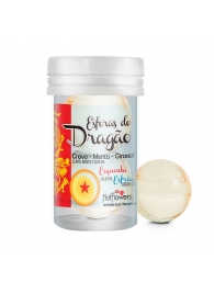 Интимный гель Esferas do Dragao Hot Ball с охлаждающе-разогревающим эффектом (2 шарика по 3 гр.) - HotFlowers - купить с доставкой в Волгодонске