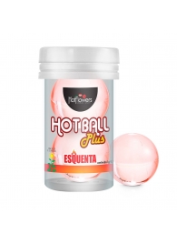 Лубрикант на масляной основе Hot Ball Plus с разогревающим эффектом (2 шарика по 3 гр.) - HotFlowers - купить с доставкой в Волгодонске
