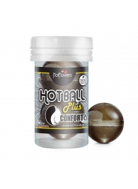 Анальный лубрикант на масляной основе Hot Ball Plus Conforto (2 шарика по 3 гр.) - HotFlowers - купить с доставкой в Волгодонске