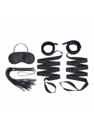 Эротический набор 4PC Bondage Bed Strap   Flogger Kit - Lux Fetish - купить с доставкой в Волгодонске