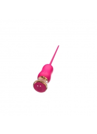 Розовый тонкий стимулятор Nipple Vibrator - 23 см. - I-MOON - купить с доставкой в Волгодонске