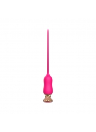 Розовый тонкий стимулятор Nipple Vibrator - 23 см. - I-MOON - купить с доставкой в Волгодонске