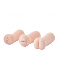 Набор из 3 мастурбаторов The Girl Next Door Tina - Dream Toys - в Волгодонске купить с доставкой
