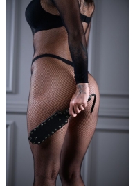 Кожаная шлепалка Sex Game с заклепками - 33 см. - БДСМ Арсенал - купить с доставкой в Волгодонске