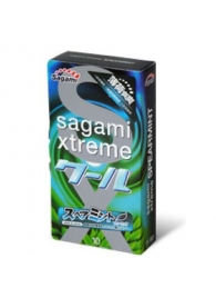 Презервативы Sagami Xtreme Mint с ароматом мяты - 10 шт. - Sagami - купить с доставкой в Волгодонске