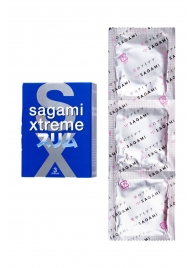 Розовые презервативы Sagami Xtreme FEEL FIT 3D - 3 шт. - Sagami - купить с доставкой в Волгодонске