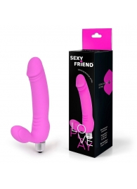 Розовый безремневой страпон Sexy Friend - 1137 - купить с доставкой в Волгодонске