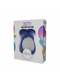 Синее эрекционное виброкольцо Nutty - Adrien Lastic - в Волгодонске купить с доставкой