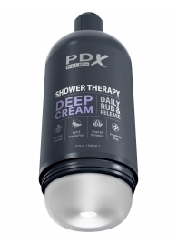 Мастурбатор в бутылке Shower Therapy Deep Cream - Pipedream - в Волгодонске купить с доставкой