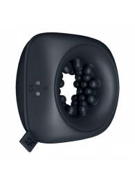 Черный мужской вибромассажер Ring Stroker - Satisfyer - в Волгодонске купить с доставкой