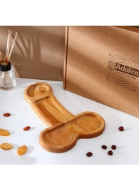 Деревянное блюдо для подачи в форме члена (32,5 х 20 х 1,7 см) - Сима-Ленд - купить с доставкой в Волгодонске