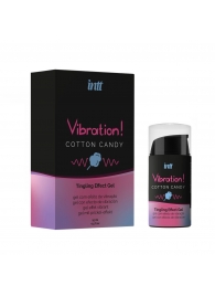Жидкий вибратор Vibration Cotton Candy с ароматом сахарной ваты - 15 мл. - INTT - купить с доставкой в Волгодонске
