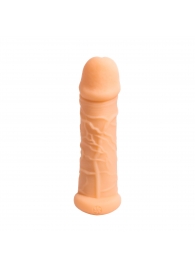 Телесный фаллоудлинитель Extra Size Bubbles - 15,5 см. - Lola Games - в Волгодонске купить с доставкой