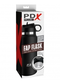 Черный мастурбатор в виде бутылки Fap Flask - Pipedream - в Волгодонске купить с доставкой