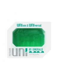 Зеленый мастурбатор-стимулятор Tenga Uni Emerald - Tenga - в Волгодонске купить с доставкой