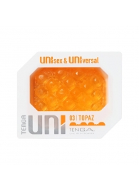 Оранжевый мастурбатор-стимулятор Tenga Uni Topaz - Tenga - в Волгодонске купить с доставкой