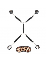 Леопардовая фиксация на матрас для рук и ног Classic Bedspreader - Lux Fetish - купить с доставкой в Волгодонске