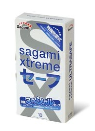 Презервативы Sagami Xtreme Ultrasafe с двойным количеством смазки - 10 шт. - Sagami - купить с доставкой в Волгодонске