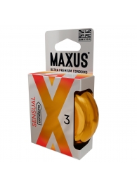Презервативы анатомической формы Maxus Sensual - 3 шт. - Maxus - купить с доставкой в Волгодонске