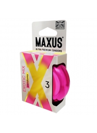 Ароматизированные презервативы Maxus Exotic Mix - 3 шт. - Maxus - купить с доставкой в Волгодонске