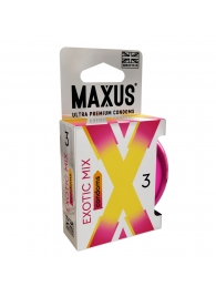 Ароматизированные презервативы Maxus Exotic Mix - 3 шт. - Maxus - купить с доставкой в Волгодонске